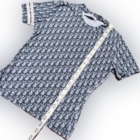 DIOR • AUTHENTIC Y2K VINTAGE MONOGRAM BLUE BABY TEE XS/XXS - Picture 4 of 9